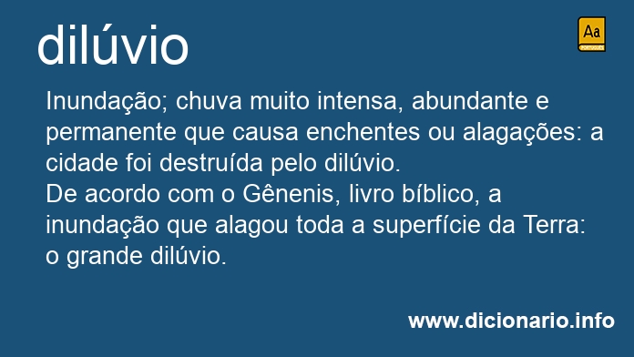 Significado de dilvia