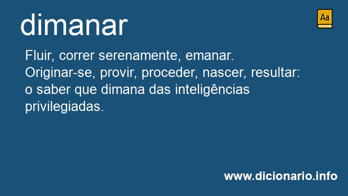 Significado de dimana