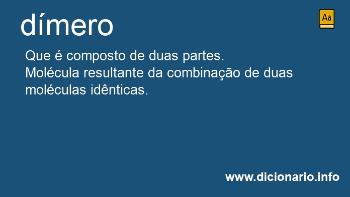 Significado de dmero