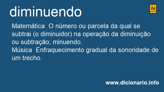 Significado de diminuendo