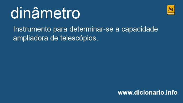 Significado de dinmetro