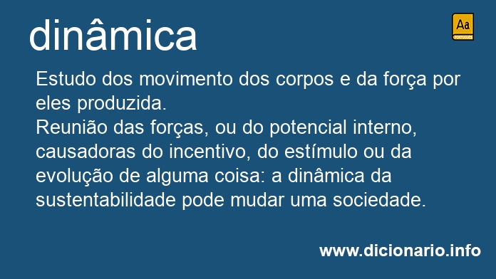 Significado de dinmicas