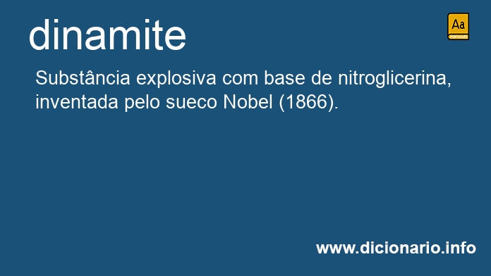 Significado de dinamite