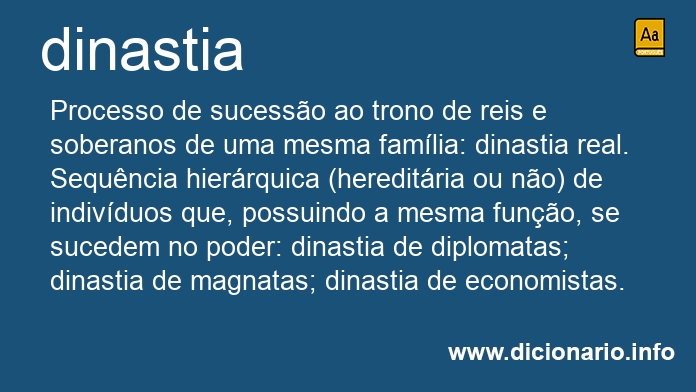 Significado de dinastias