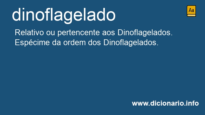Significado de dinoflagelado