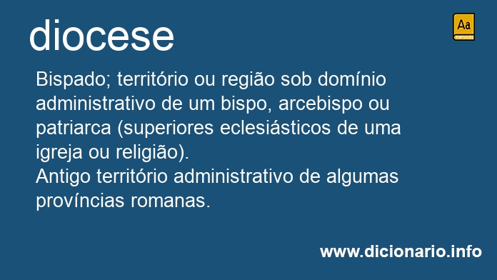 Significado de dioceses