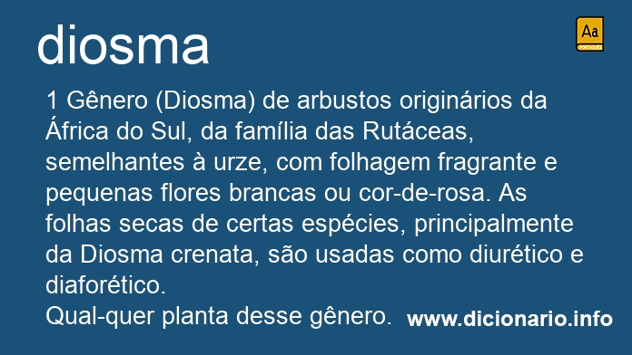 Significado de diosma