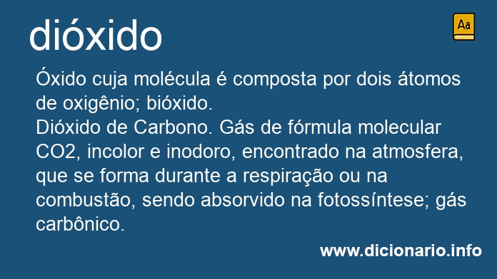 Significado de dixido