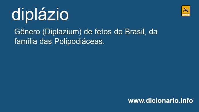 Significado de diplzio