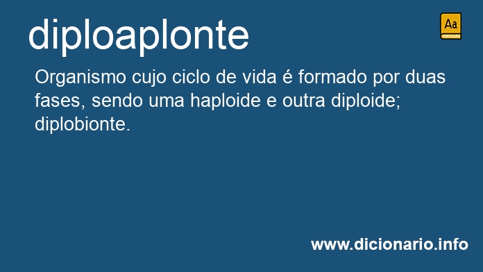 Significado de diploaplonte