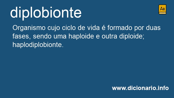 Significado de diplobionte