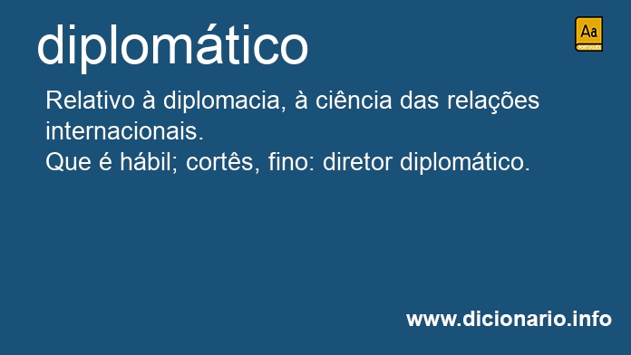 Significado de diplomtico