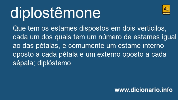 Significado de diplostmone