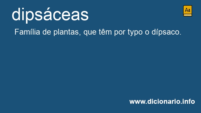 Significado de dipsceas