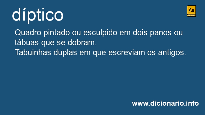 Significado de dptico
