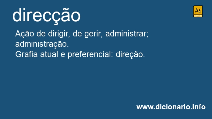 Significado de direco