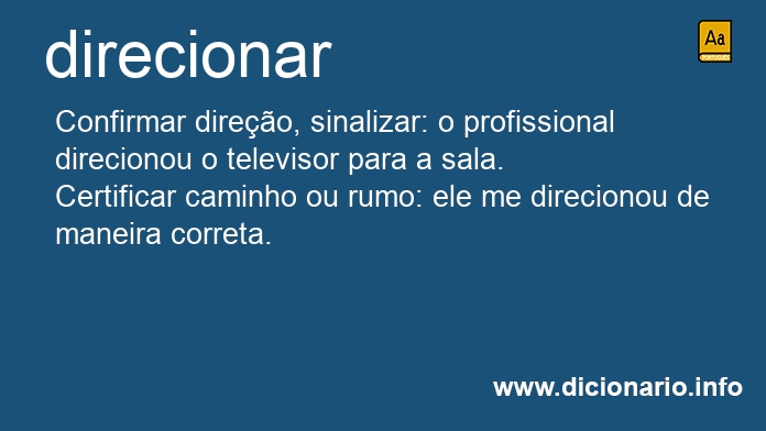Significado de direcionar