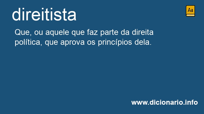 Significado de direitista