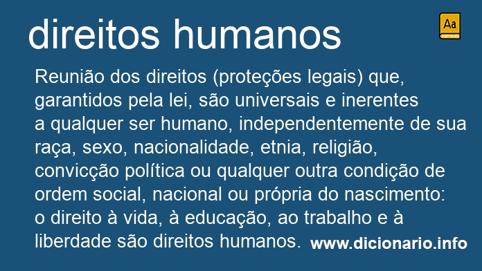 Significado de direitos humanos