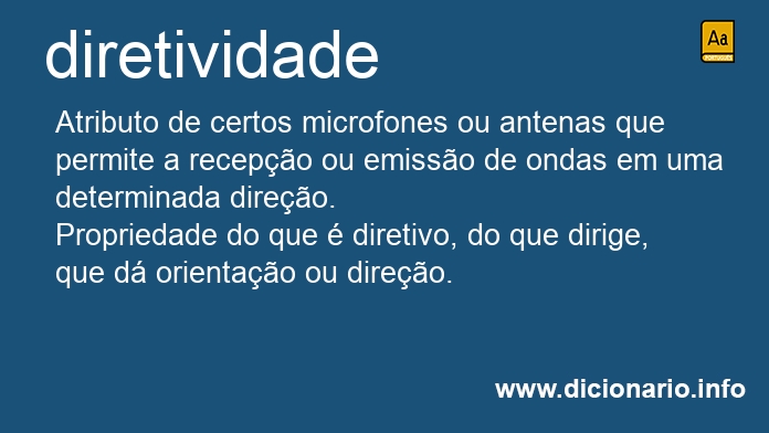 Significado de diretividade