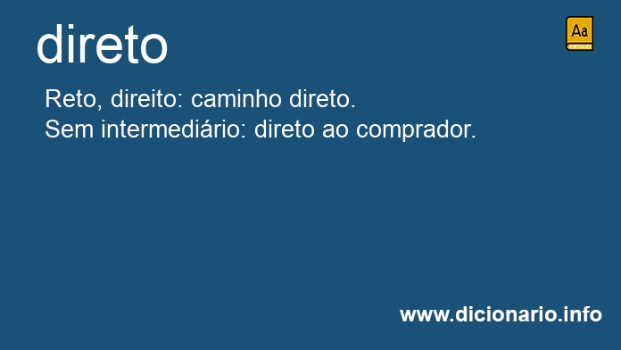 Significado de direto