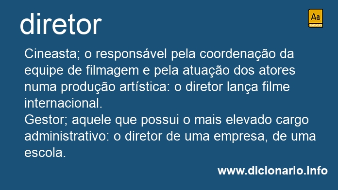 Significado de diretor