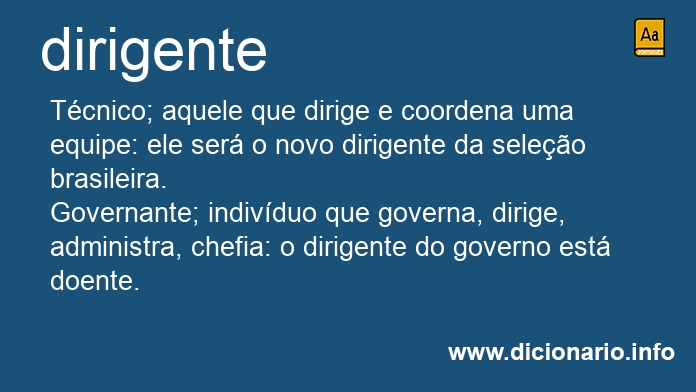 Significado de dirigente