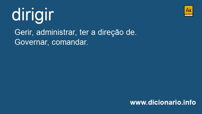 Significado de dirigir