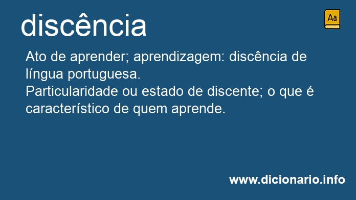 Significado de discncia