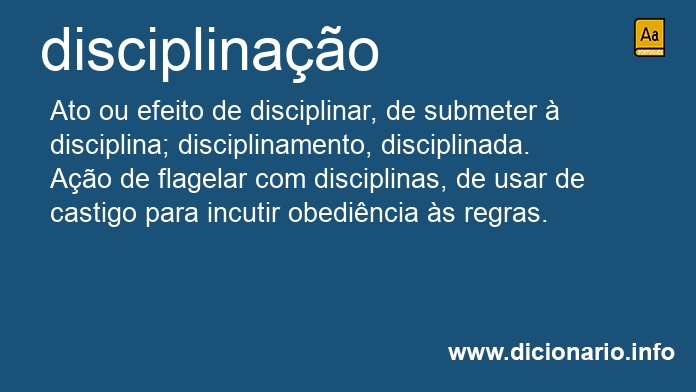 Significado de disciplinao