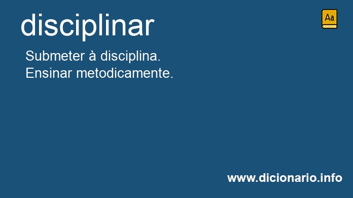 Significado de disciplinai