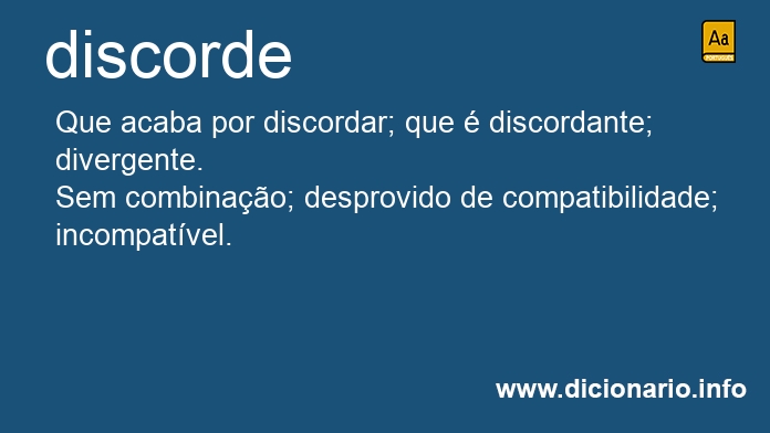 Significado de discorde