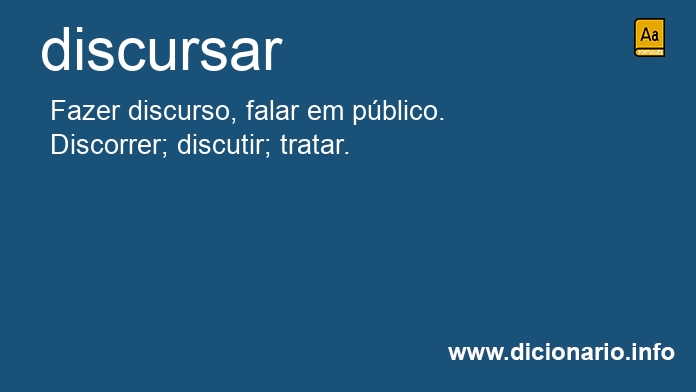 Significado de discursariam