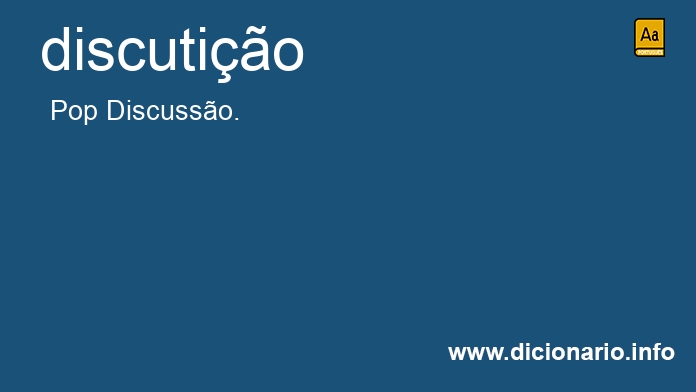 Significado de discuties
