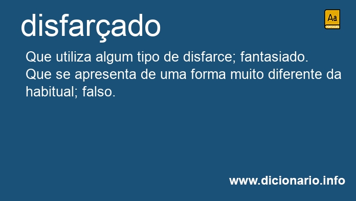 Significado de disfarado