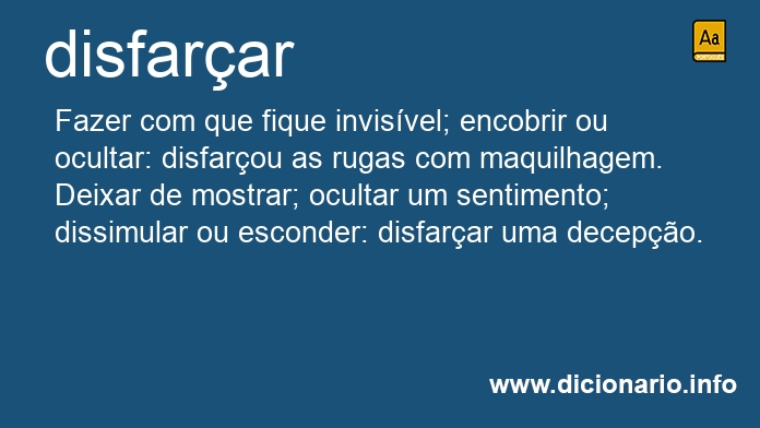 Significado de disfarais