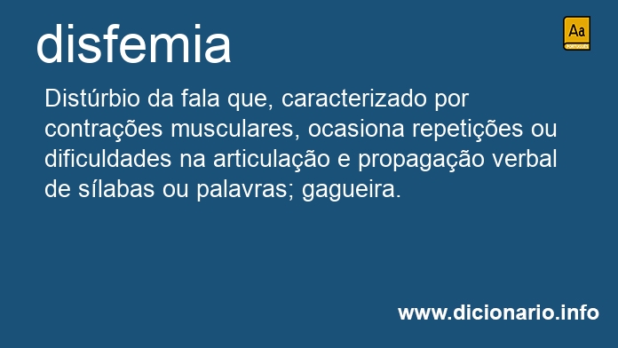 Significado de disfemias