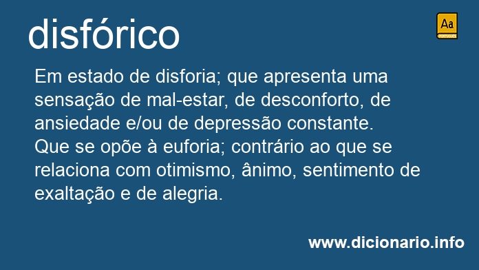 Significado de disfrica