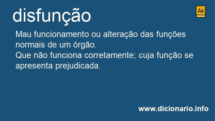 Significado de disfuno