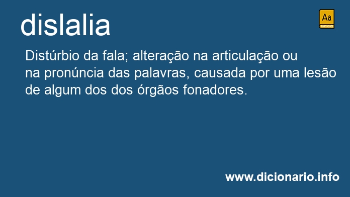 Significado de dislalia