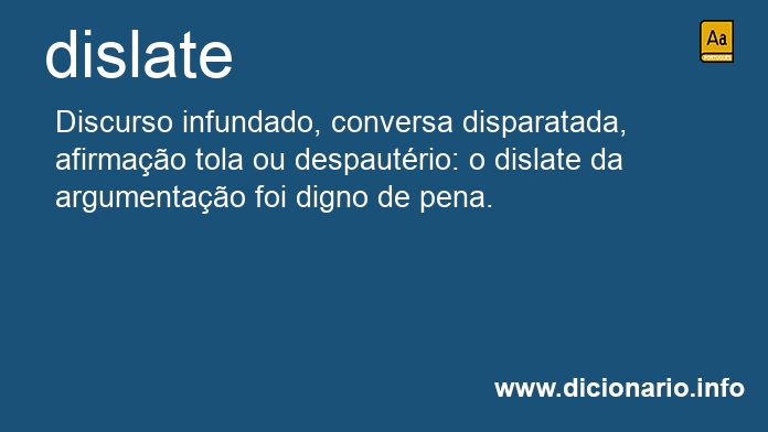 Significado de dislate