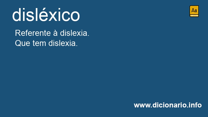 Significado de dislxico