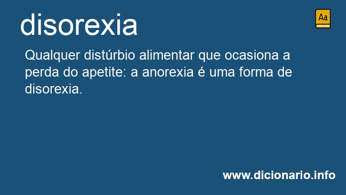 Significado de disorexia