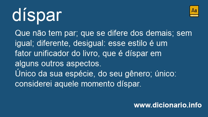 Significado de dspar