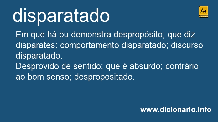 Significado de disparatada