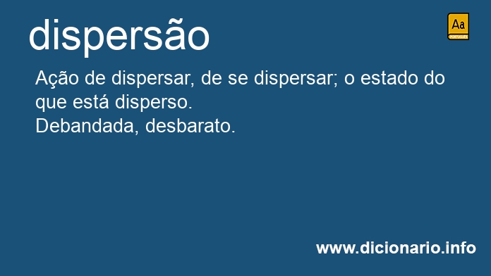 Significado de disperses