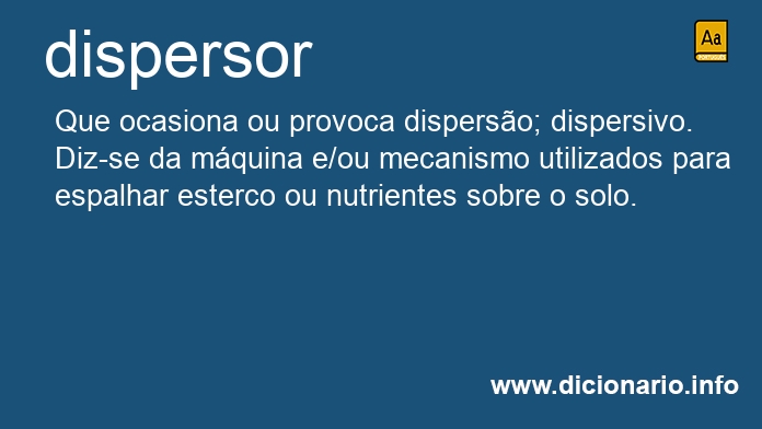 Significado de dispersor