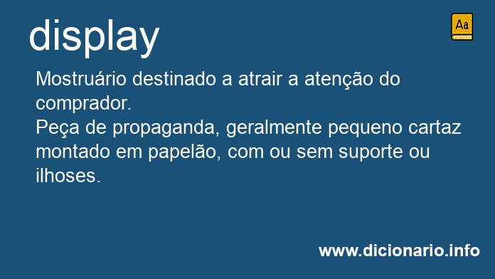 Significado de display