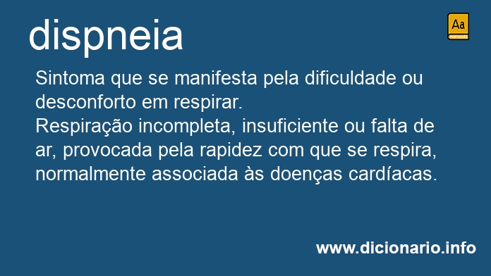 Significado de dispneia