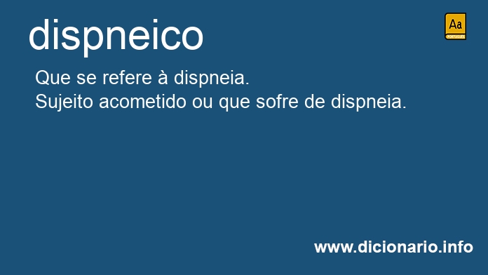 Significado de dispneico